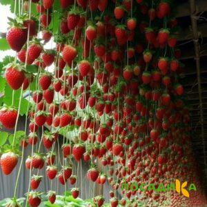 Клубника ампельная Анастасия купить по цене от 370р. в интернет-магазине «Посадика» с доставкой почтой в в Дюртюлие и по всей России – [изображение №1].